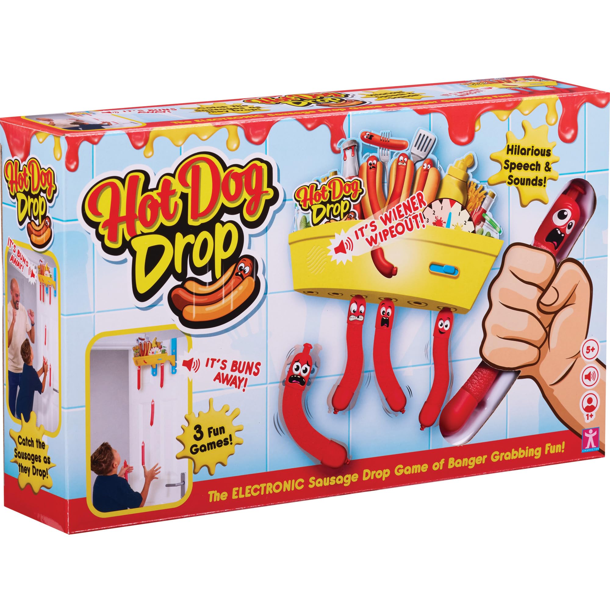 Hot Dog Drop - Electronic Baton Drop Reaction Game With Sound Effects For Whole 