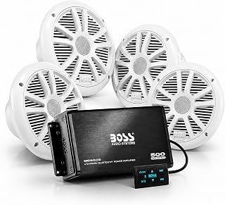 BOSS Audio Systems ASK904B.64 Marine Bluetooth 6.5in Speakers & Amplifier