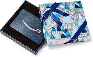 Amazon.co.uk Gift Card for Custom Amount in a Blue and Silver Trees Box - FREE One-Day Delivery
