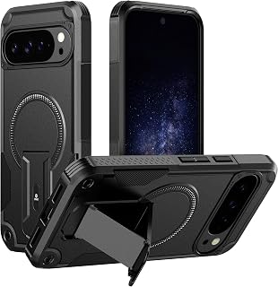 ONES Google Pixel 10 Pro XL Case, MIL Anti-fall Protection, Dual Layer Rigid-Flexible, 4 Corner Cushioning, Stand+Hidden Ring, Compatible MagSafe, Anti-Scratch Matte Non-Slip