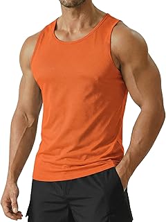 PINSPARK Men's Tank Tops Quick Dry Sleeveless Gym Workout Athletic Running UPF 50+