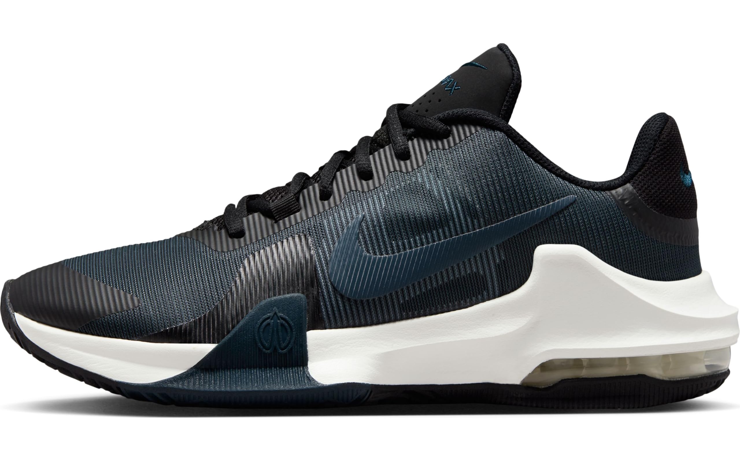 Nike Unisex Air Max Impact 4 - Lace Up Mesh Style Shoe - Navy/Gold