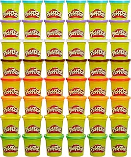 Play-Doh Bulk Pack of 48 Cans, 6 Sets of 8 Modeling Compound Colors, 3oz, Back to School Gifts & Prizes for Students & Classroom, Preschool Toys for Kids, Ages 2+ (Amazon Exclusive)
