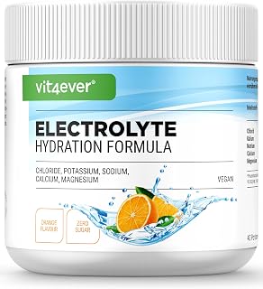 vit4ever Electrolyte Powder without Sugar - Orange - 200 g - 40 Servings