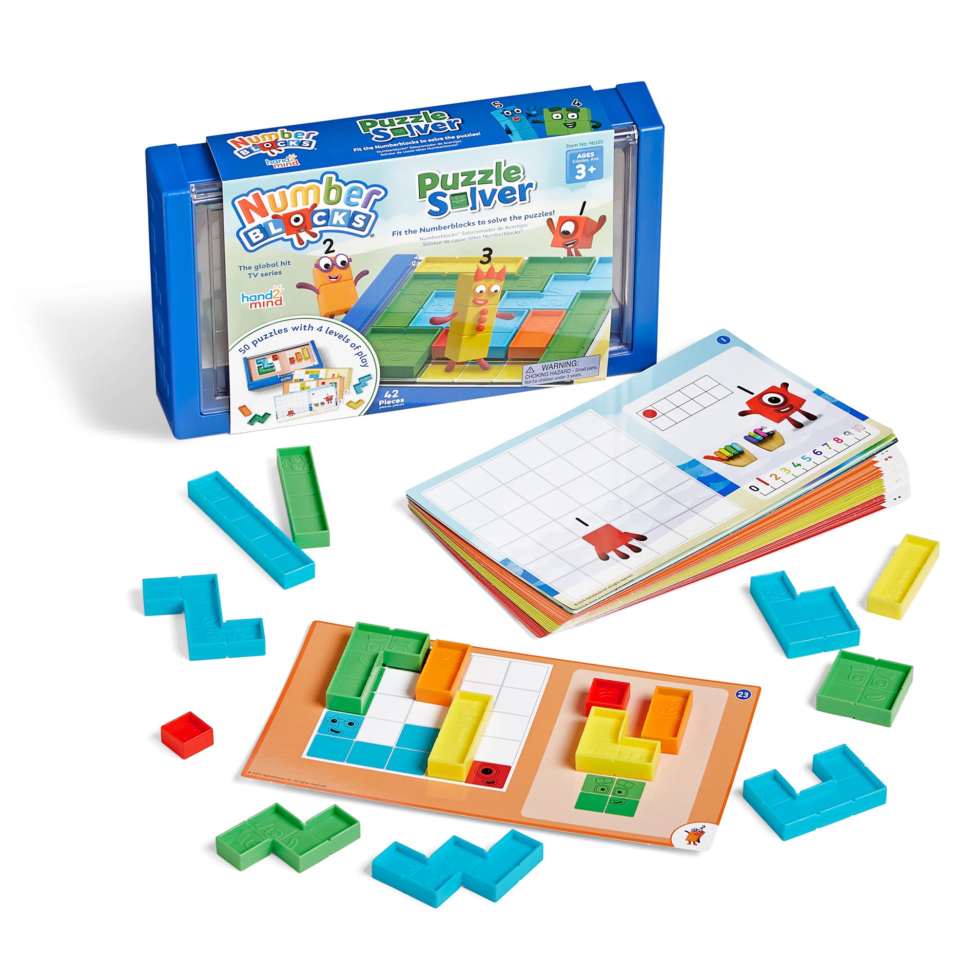 hand2mind Numberblocks Puzzle Solver, Logic Puzzle for Kids, Ages 3+ | Brain Tea