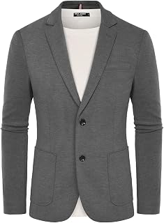 PJ PAUL JONES Mens Casual Knit Blazer Unstructured Sport Coat