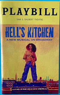 Playbill from Hell’s Kitchen at the SAM S. SHUBERT THEATRE starring MALEAH JOI MOON SHOSHANA BEAN BRANDON VICTOR DIXON KECIA LEWIS CHRIS LEE May 2024