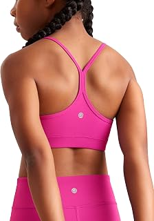 CRZ YOGA Butterluxe Girls' Sports Bra Y Back Yoga Training Arm for Teens