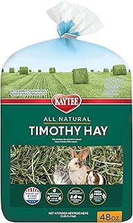 Kaytee Timothy Hay, 48-oz Bag | Supports digestive health. Hand-selected rabbit hay. Guinea pig hay, chinchilla hay, pesticide free