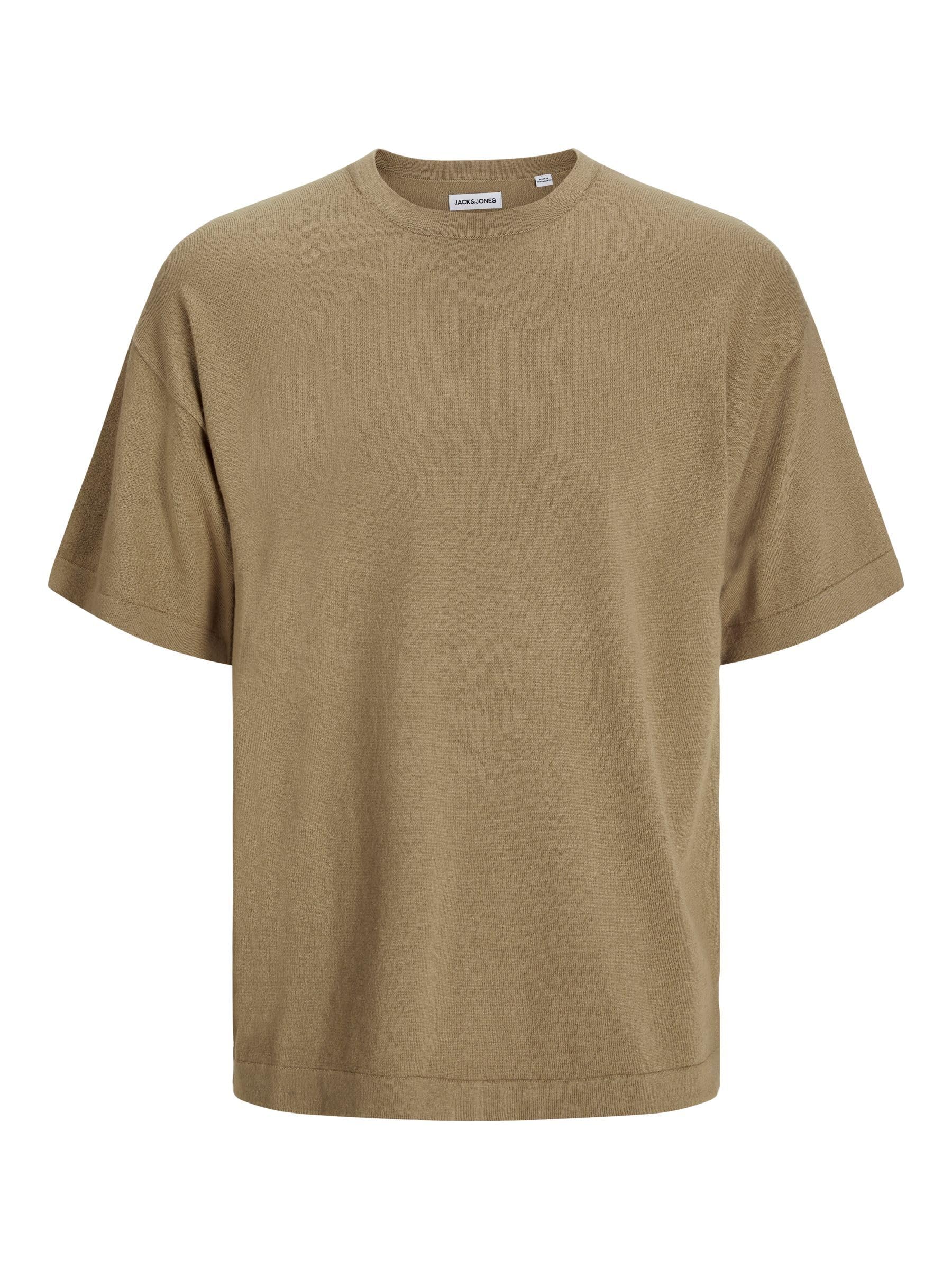 JACK & JONES Men's Jjeemil Knit Tee Ss Sn Shirt