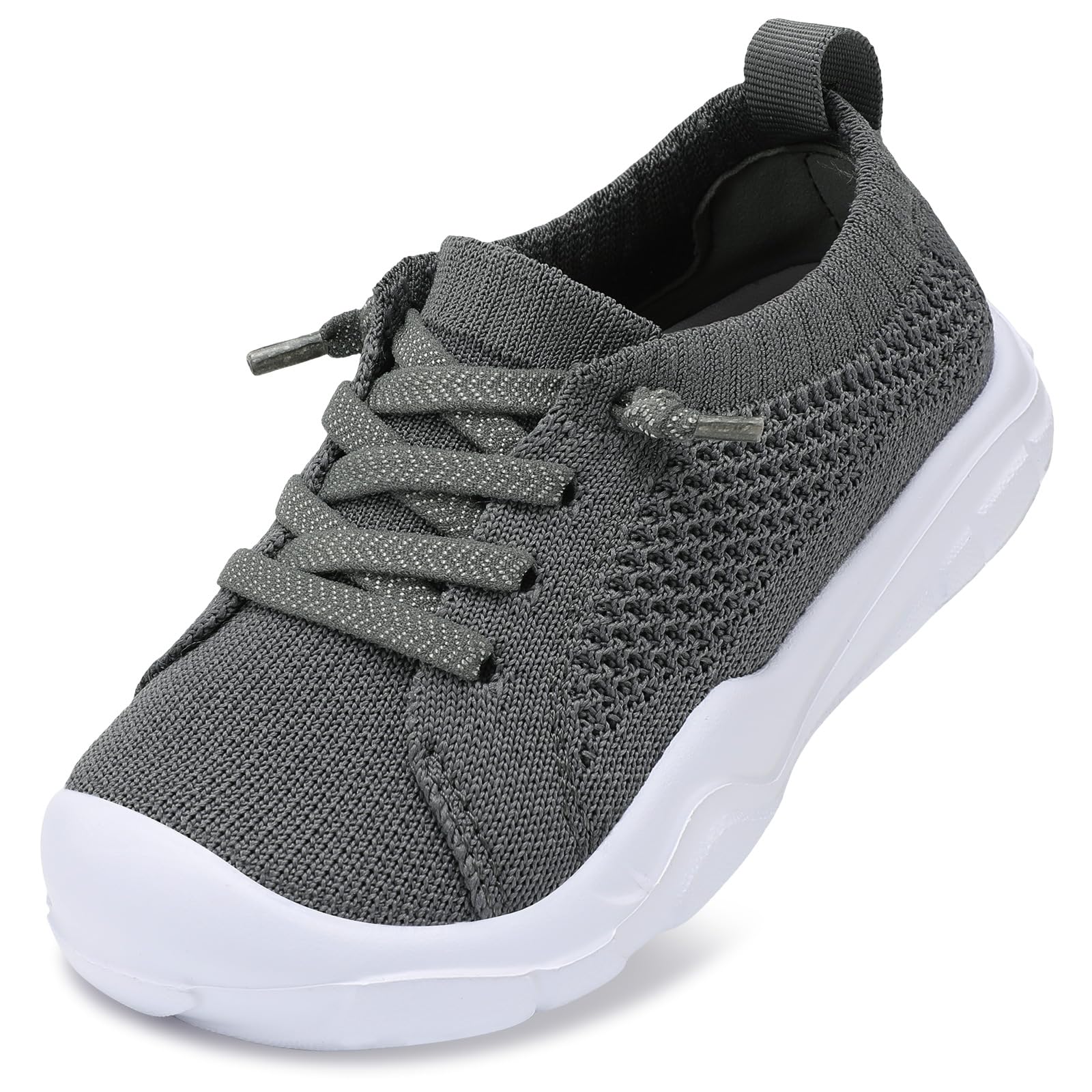 LeIsfIt Toddler Shoes Boys Girls Wide Toe Box Lightweight Slip-On Sneakers | Wid