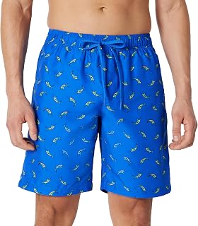 Amazon Essentials Mens 9" Swim Shorts with Mesh Inner Lining, Pockets, Drawstring Closure