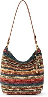 The Sak Sequoia Hobo Bag - ハンドクロシェ ラージ レディース パース 日常 & 旅行 用 - 丈夫なハンドバッグ&トート ジッパーポケット付き