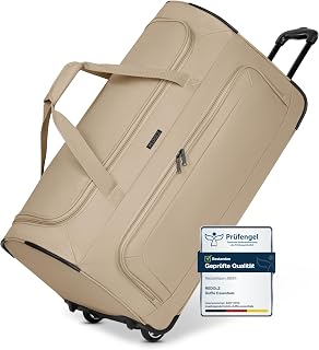 REDOLZ Duffle Essentials Wheeled Duffle L Beige