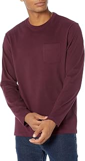 Amazon Essentials Men's Regular-Fit Crewneck Long-Sleeve T-Shirt, Casual Cotton Jersey