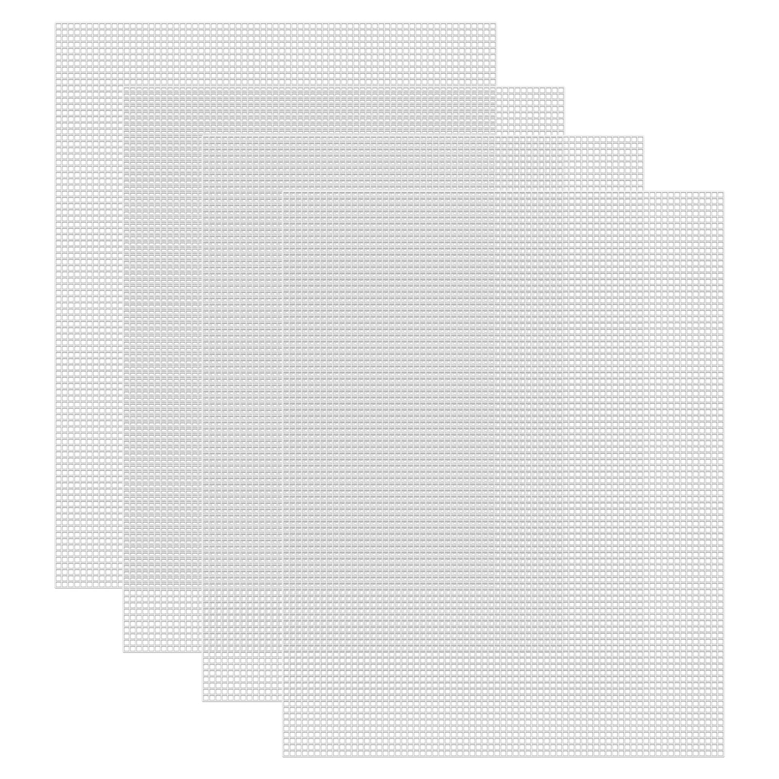 Caydo Plastic Canvas Sheets, 4 Pieces 7 Count 10.5 X 13.5 Inch Plastic Mesh | Pl