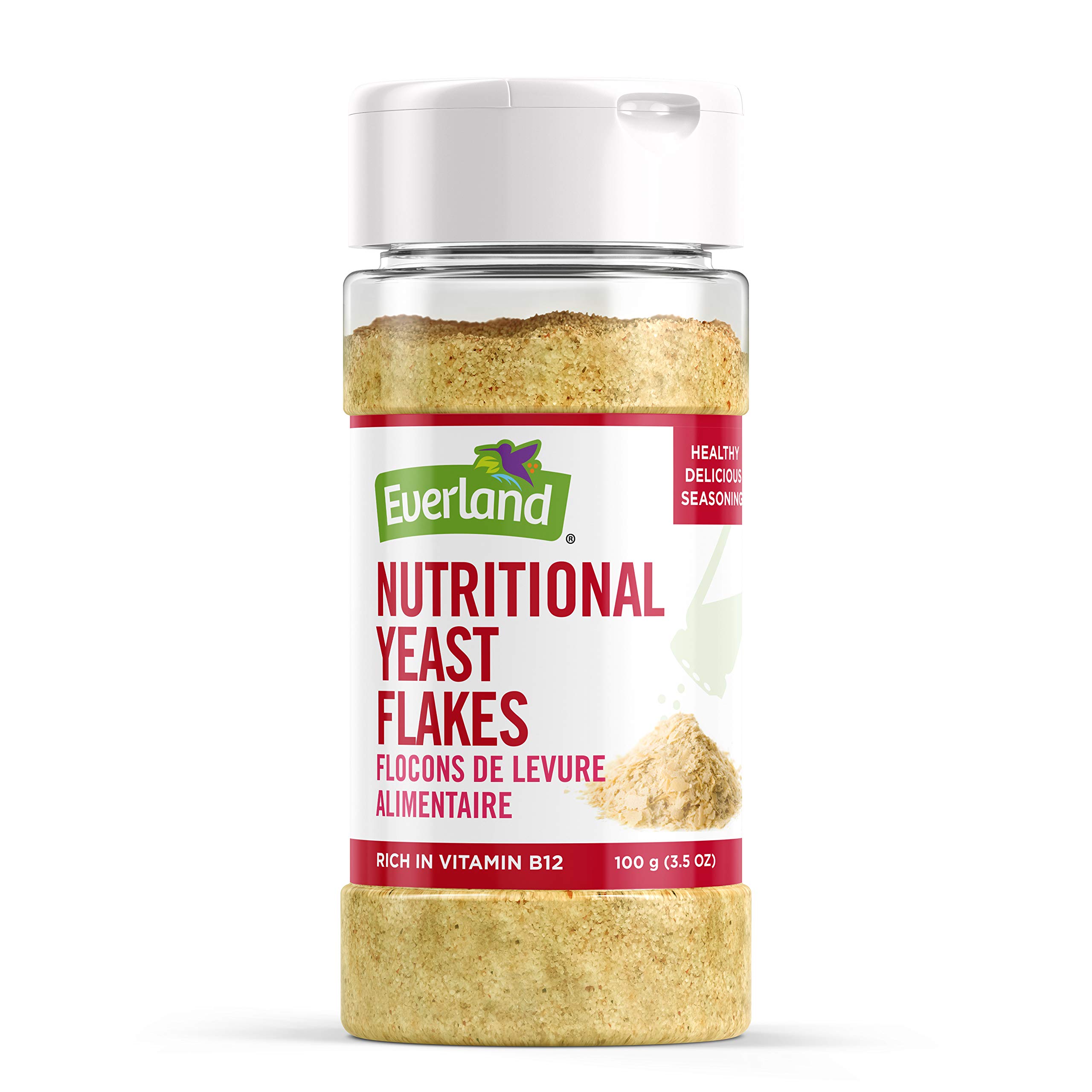 Everland Nutritional Yeast Flakes, Shaker Bottle, 100gm