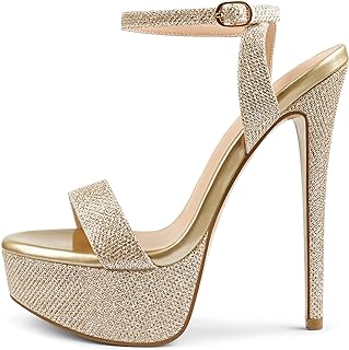 MERUMOTE Women's Platform Heels Sky High Heel Sandals