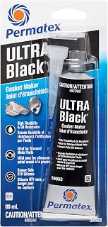 Permatex 59803 Ultra Black Gasket Maker 598BR, 80mL