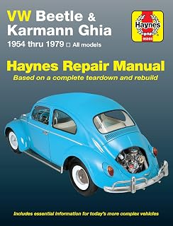 VW Beetle & Karmann Ghia 1954 thru 1979 All Models (Haynes Repair Manual)
