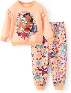Disney Frozen Baby Girls Long Sleeve Shirt and Pocket Pants Set Autumn Casual Daily Wear