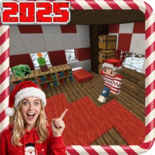 Christmas Mod for Minecraft PE - The best Christmas mod for Minecraft with Christmas decorations: Santa, Christmas trees, gingerbread, presents and reindeer