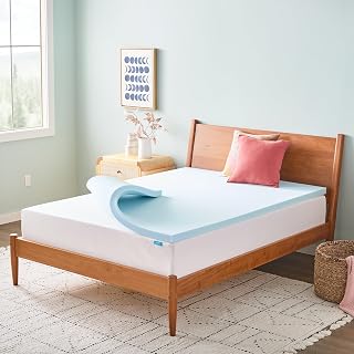 Linenspa 2 Inch Memory Foam Mattress Topper, Gel Infused Full Mattress Topper, CertiPUR-US Certified