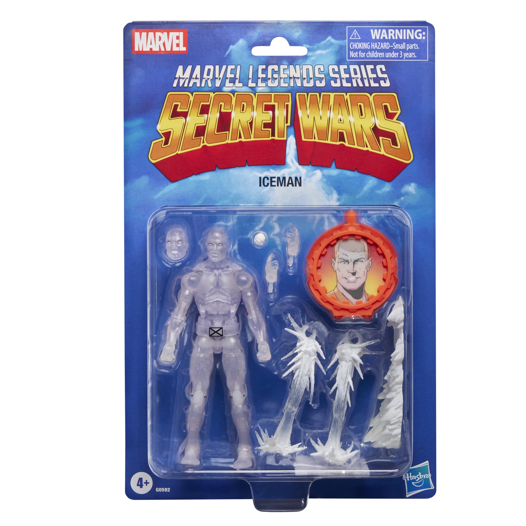 Marvel Legends Series Secret Wars Ice Man, X-Men Retro Marvel Comics Collectible
