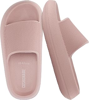 CUSHIONAIRE Women's Feather Cloud Recovery Slide Sandal + Comfort