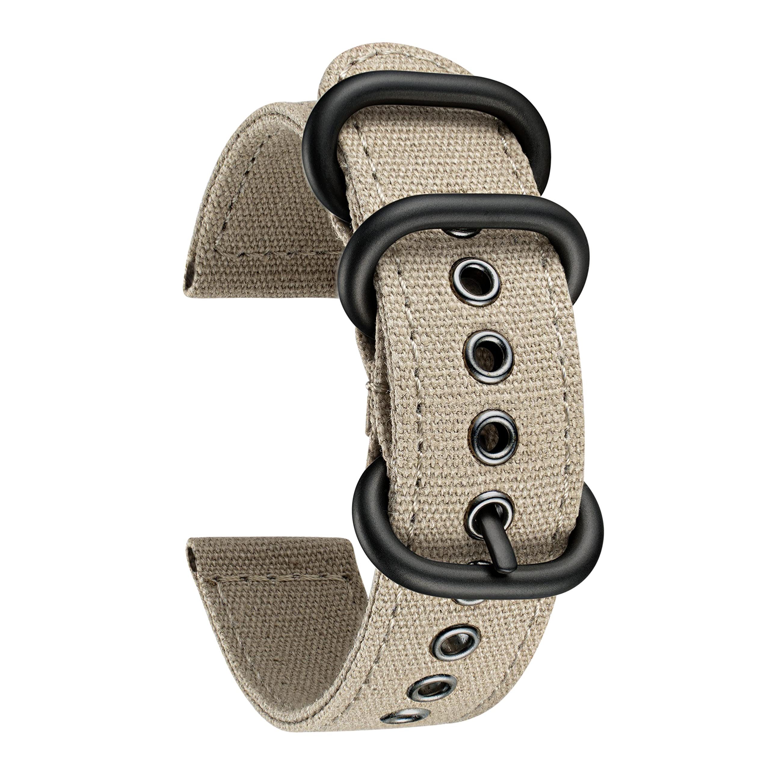 BINLUN Canvas Watch Strap for Men Women 18mm 20mm 22mm 24mm Fabric Watch Strap f