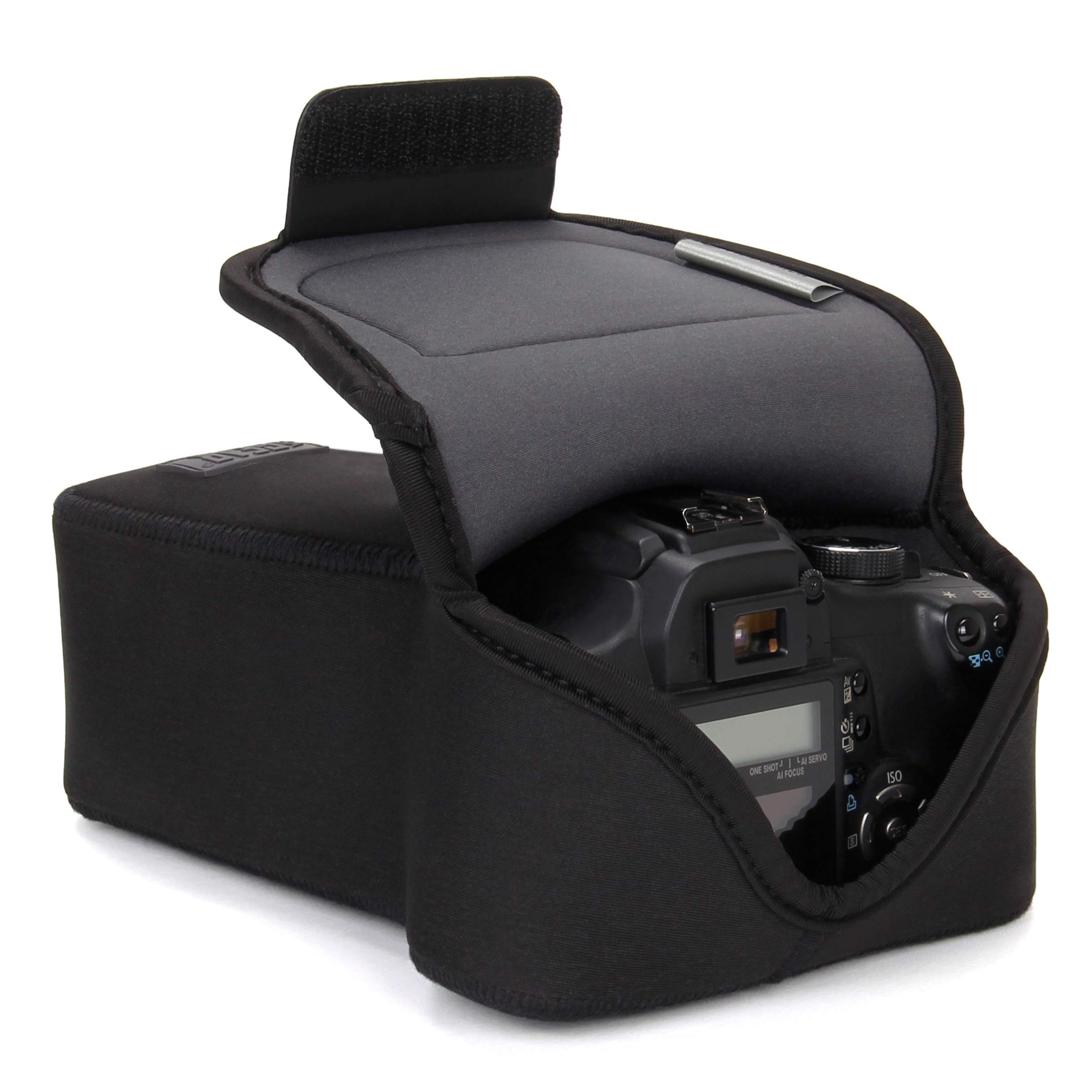 USA Gear Camera Sleeve (Zoom) for Compact SLRs with Lens Compatible with Canon E
