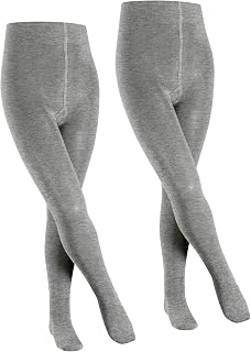 FALKE Unisex Child Family 2-Pack Breathable Durable Cotton Opaque Waistband Comfortable Fit No Slip Flat Toe Seam Multipack Pack of 2 Pairs