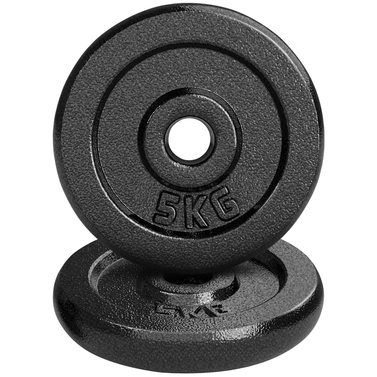 Amonax Cast Iron Weight Plates Set, 2.5kg-10kg Dumbbell and Barbell Plates