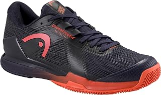 HEAD Men's Sprint Pro Wide Sneaker, Dark Blue/Red, 11.5 UK