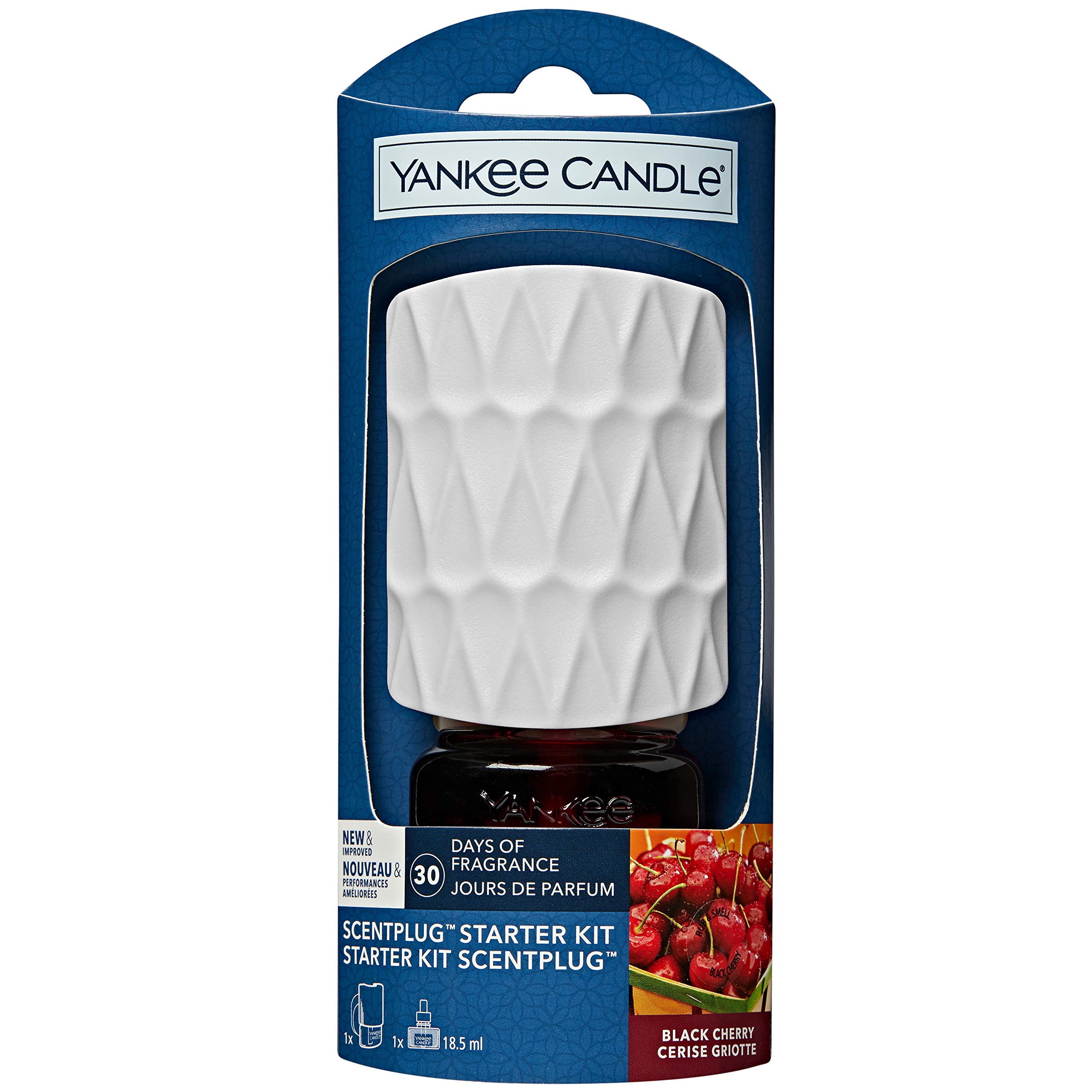 Yankee Candle Scent Plug Starter Kit | Black Cherry | Includes plug-in base and 