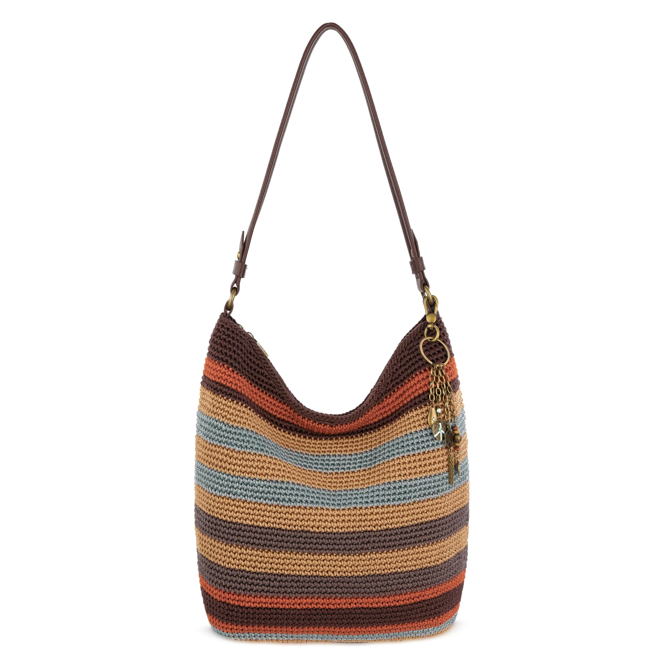 The Sak Sequoia Hobo Bag - ハンドクロシェ ラージ レディース パース 日常 & 旅行 用 - 丈夫なハンドバッグ&トート ジッパーポ
