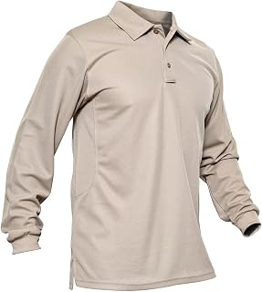 MAGCOMSEN Men's Quick Dry Performance and Tactical Polo Shirts Pique Jersey Golf Shirt
