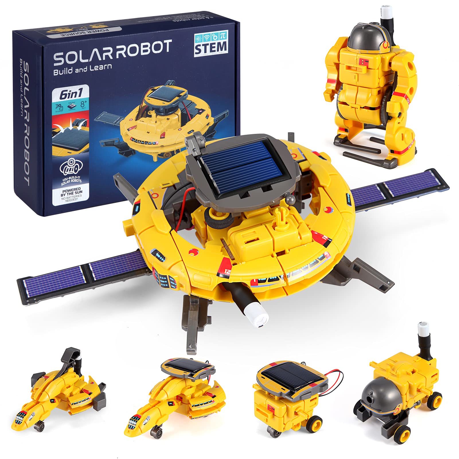 COBFDHA STEM Projects for Kids Age 8-12, Science Kits Boys, Solar Robot Space To