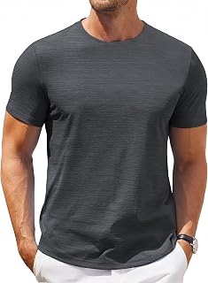 COOFANDY Men's T Shirt Short Sleeve Classic Crew Neck Shirt Casual Summer Basic Tee Shirts
