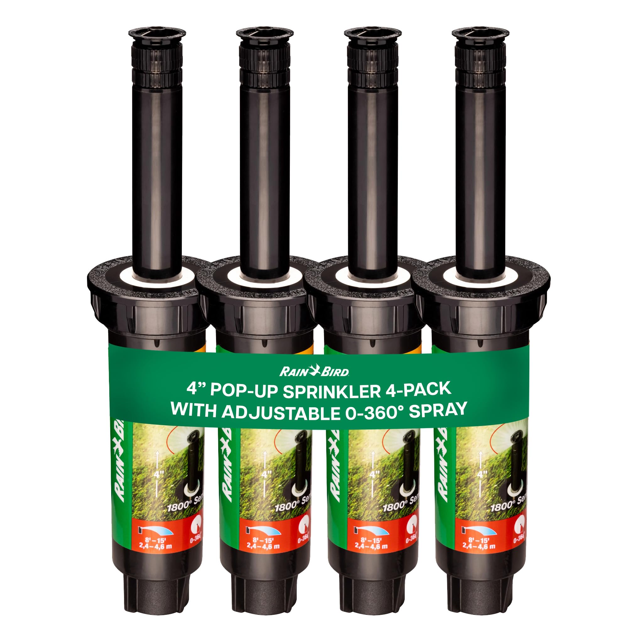 Rain Bird 1804VAN 1800 Series Professional - 4 Inch Pop Up Sprinkler Head | 4 Pa