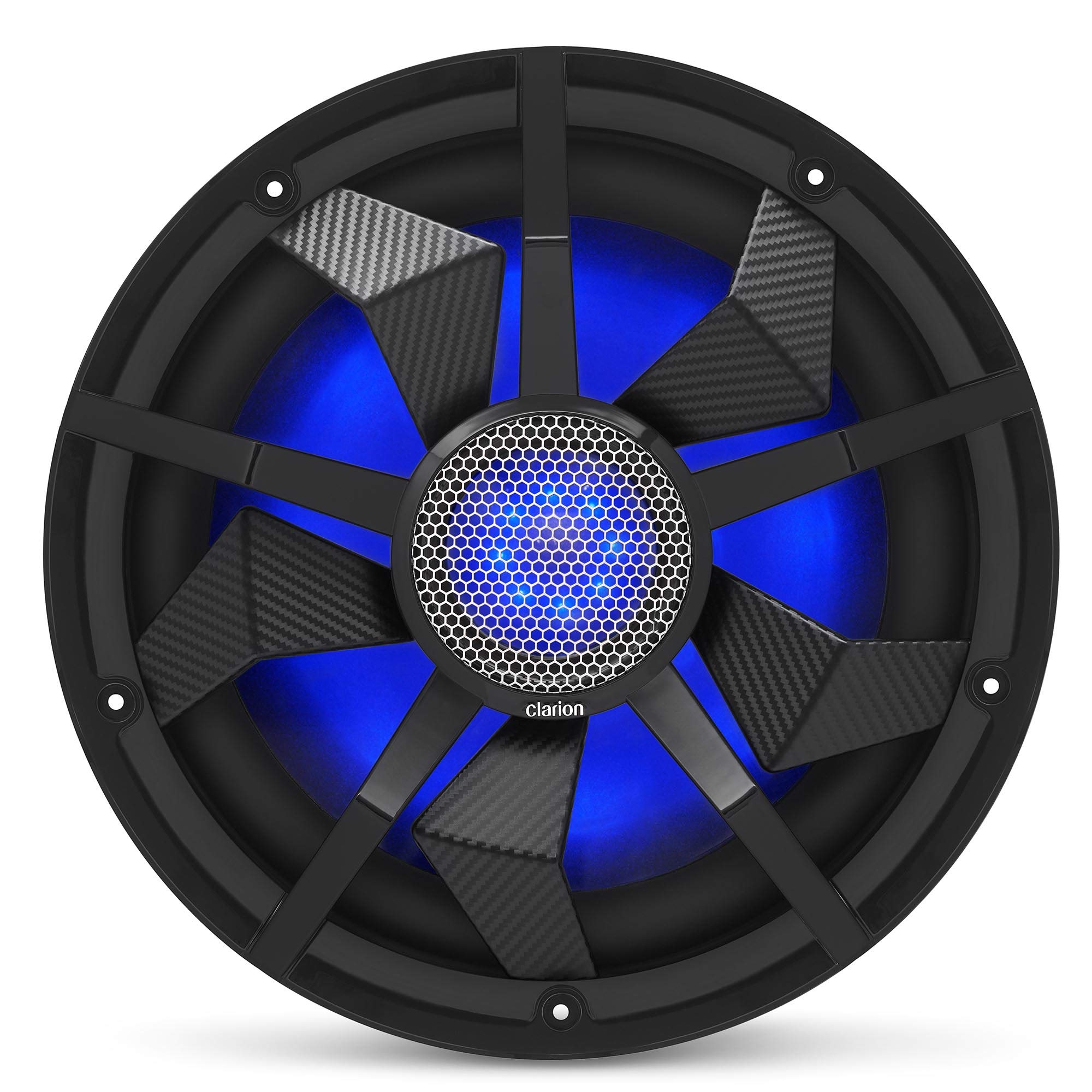 Clarion CM3013WL 12-inch Marine Subwoofer 300W RMS Power handling Dual 2 ohm Voi