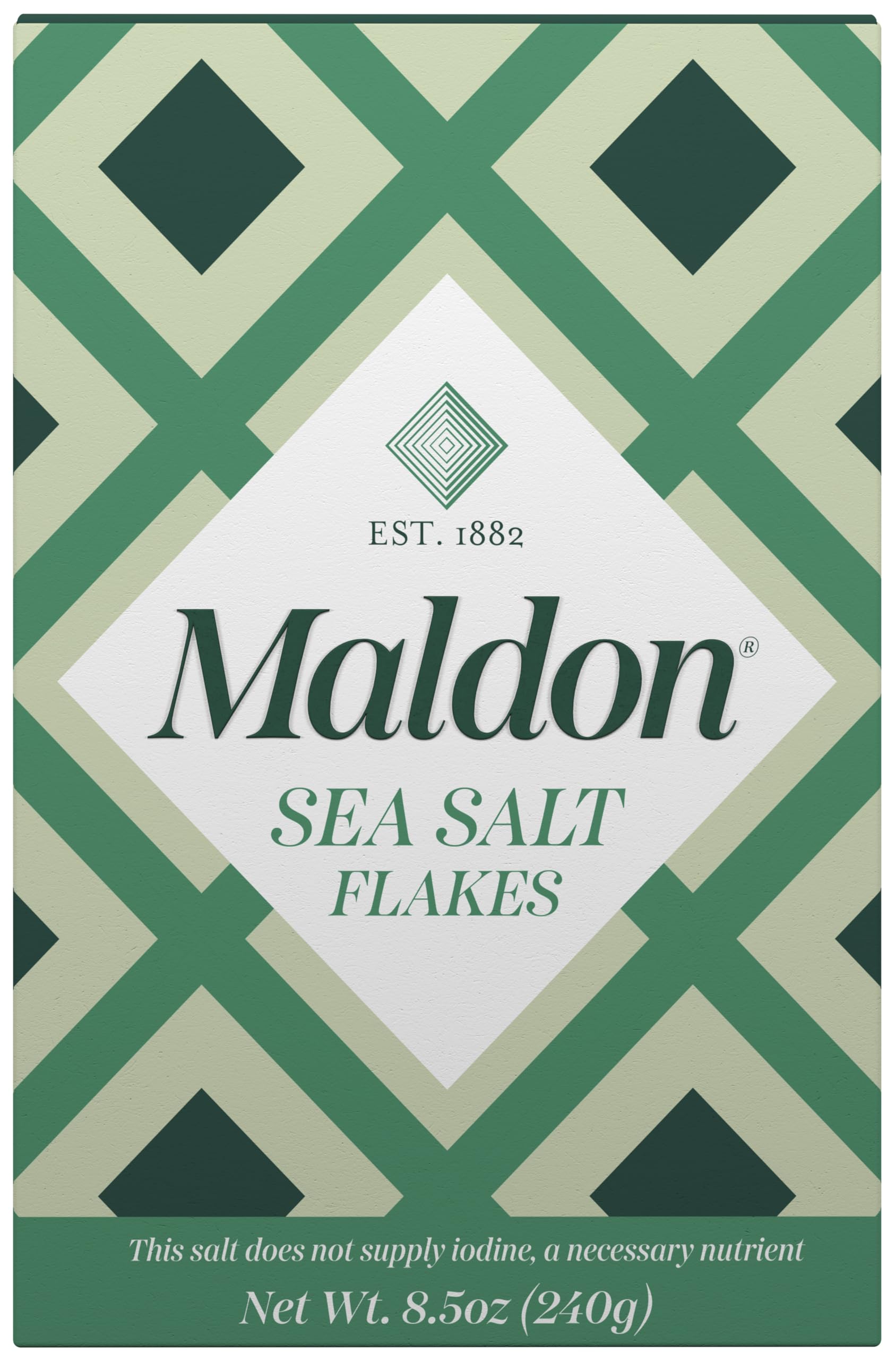 Maldon Salt, Sea Salt Flakes, 8.5 oz (240 g), Kosher, Natural, Unique Gourmet Py