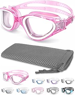 Winline Swimming Goggles Anti Fog Anti UV Waterproof Clear Vision Easy Adjustment Soft Bridge for Men Women Adults Teens