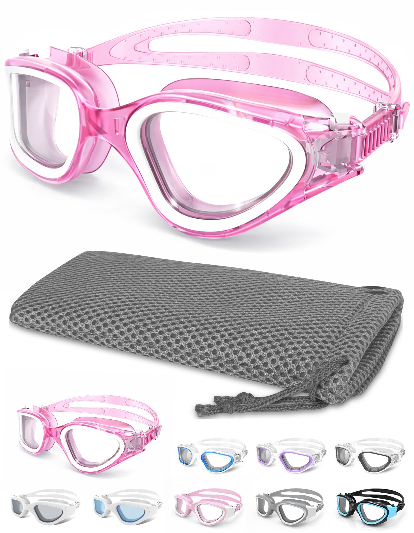 Winline Swimming Goggles Anti Fog Anti UV Waterproof Clear Vision Easy Adjustmen