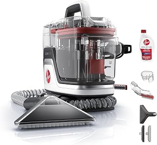 Hoover CleanSlate Portable Carpet and Upholstery Spot Cleaner, 40 oz Tank | Dual tank system, 7 in WidePath tool, TightSpot tool, Hose rinse clean-out, Pet and car detailing use