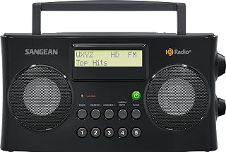 Sangean HDR-16 HD AM/FM Home Audio Radio, Black