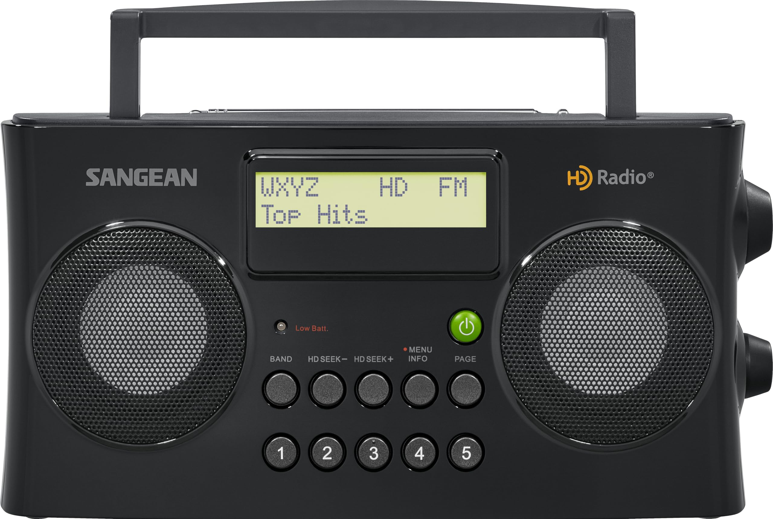 Sangean HDR-16 HD AM/FM Home Audio Radio, Black