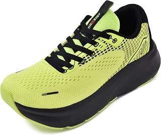 JACKSHIBO Mens Arch Support Shoes Wide Width Trainers Running Walking Athletic Tennis Orthopedic Plantar Fasciitis Workout Thick Sole
