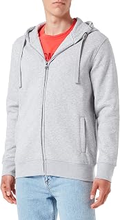 HRM Men's Premium Hooded Jacket, Fair Trade Hooded Jacket, 320 g/m², Made from 70% Cotton and 30% Recycled Polyester