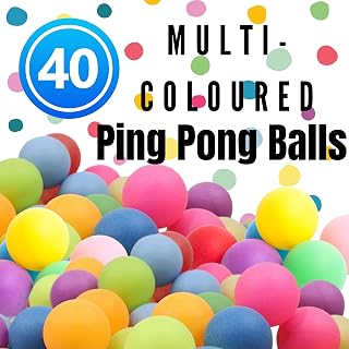 WHEELIO Ping Pong Balls Plastic Table Tennis Ball Ideal for Craft Party School Learning Activities, Family Games, Kids,Cats